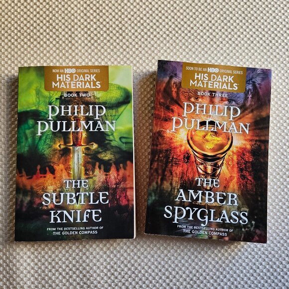 The Amber Spyglass & The Subtle Knife - Philip‎ Pullman - Paperback Set - Picture 1 of 7